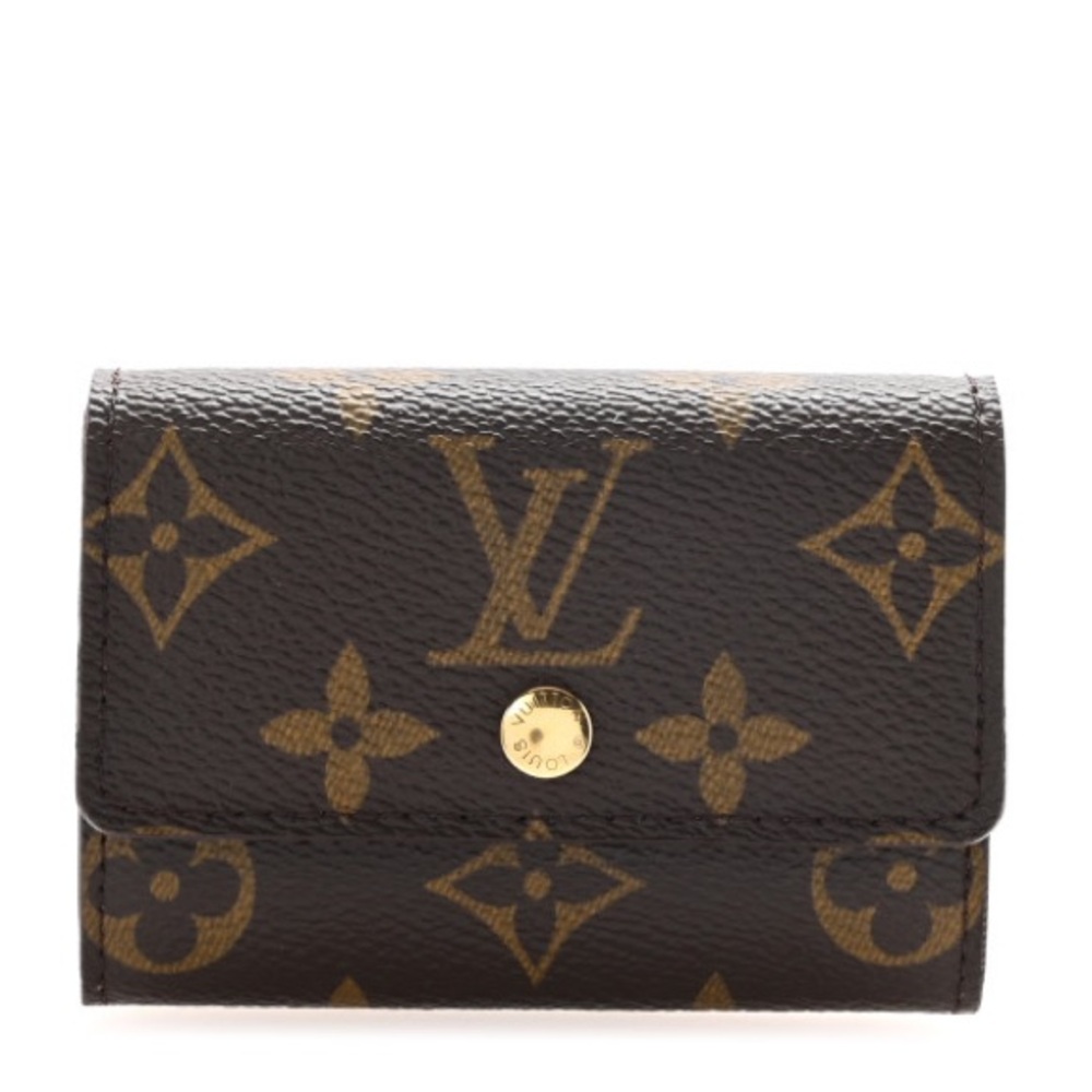 LOUIS VUITTON Monogram Porte-Monnaie Plat Coin Purse